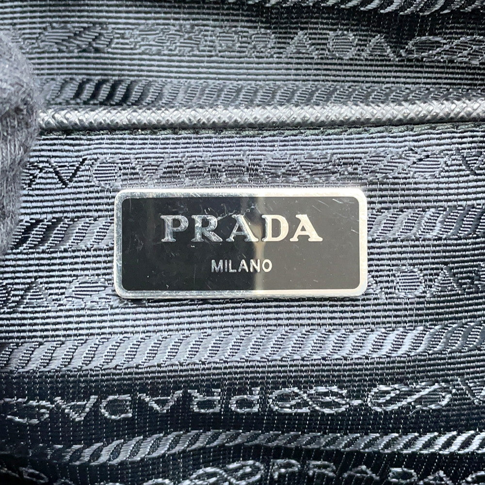 PRADA Quilted ChainTote Bag Black1BB903 Nylon