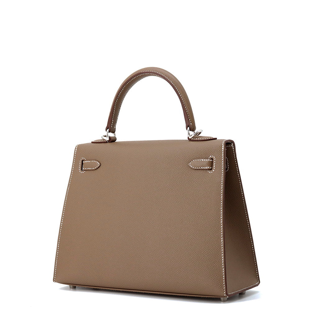HERMES Kelly Etoupe Epsom Size 25