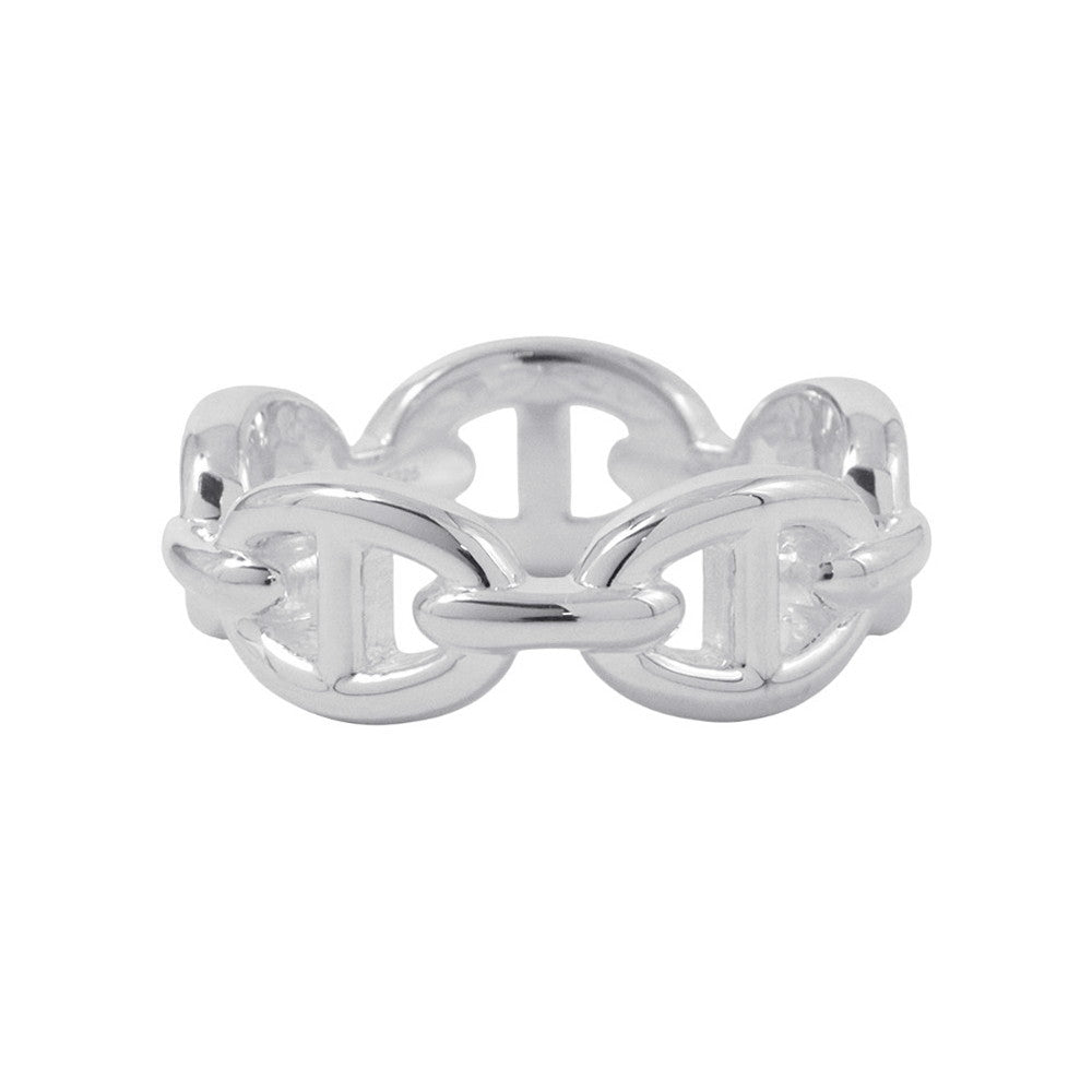 HERMES Chaine d'Ancre Anchene Ring Size PM/53/#13 SV925
