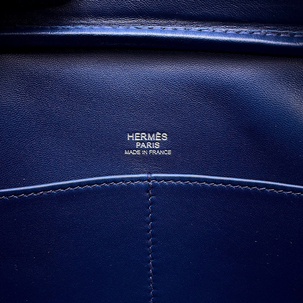 HERMES Plume Elan Navy Epsom Size 28