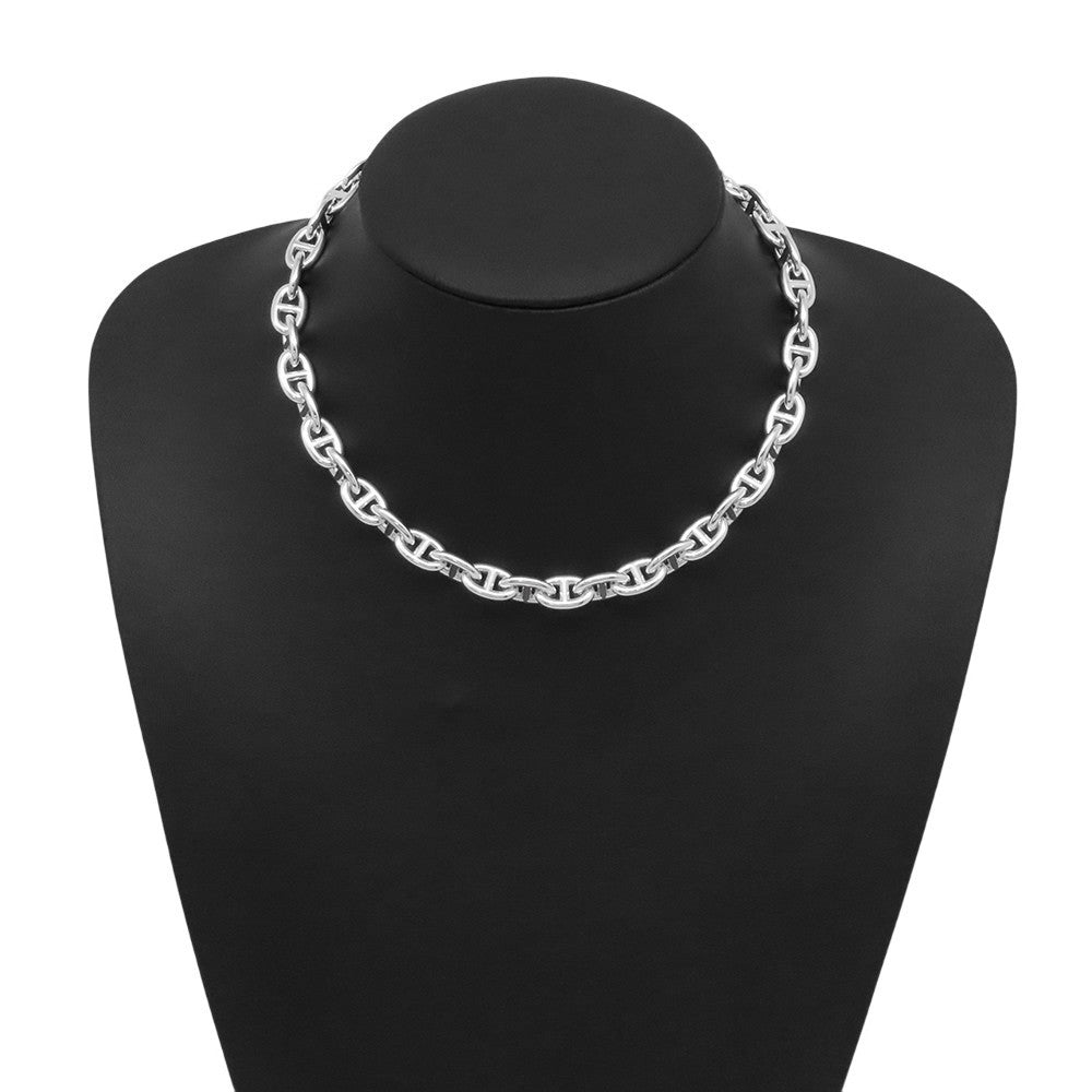 HERMES Chaine d'Ancre Necklace 43 frames Size PM SV925