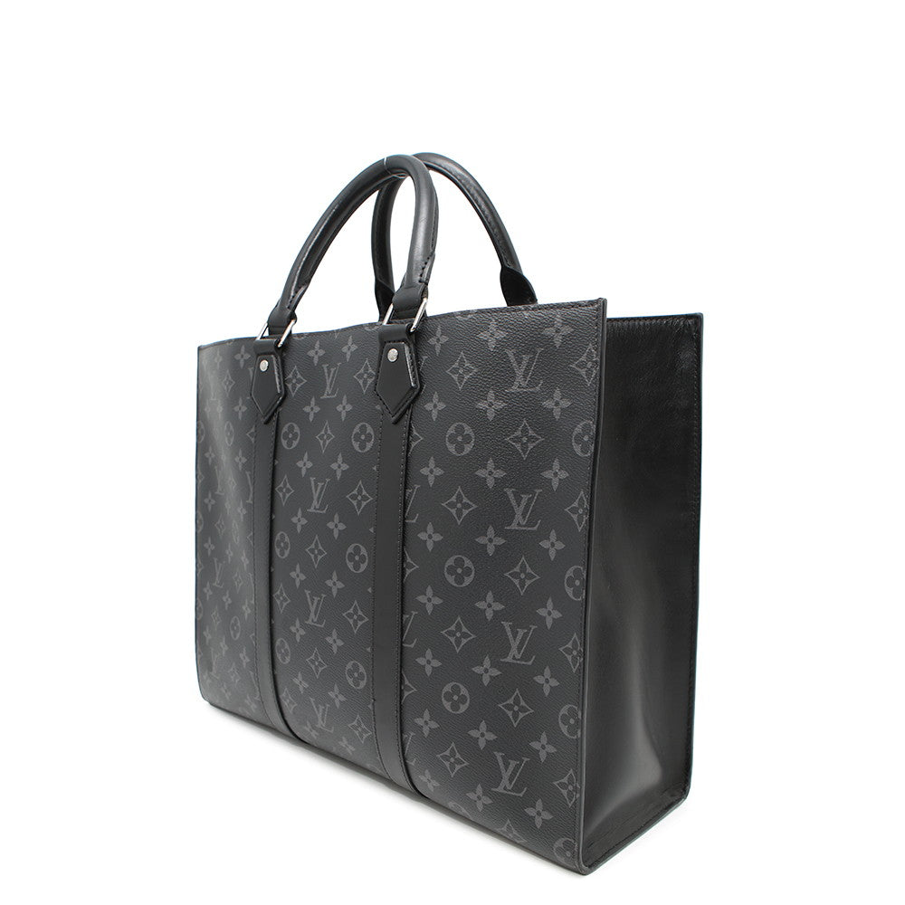 LOUIS VUITTON Sac Plat 24H NoirM47059 Monogram Eclipse