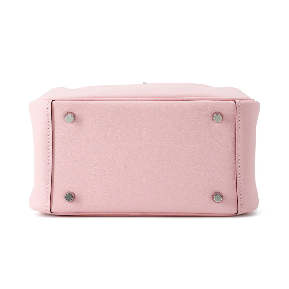 HERMES Lindy Rose Sakura Swift Leather Size Mini