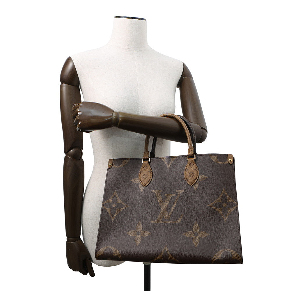 LOUIS VUITTON Onthego RedM45321 Monogram Monogram Reverse Canvas Monogram Giant Size MM
