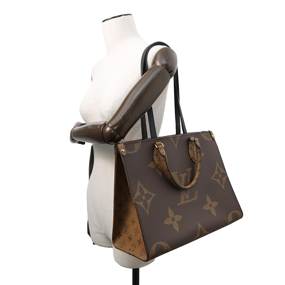 LOUIS VUITTON Onthego RedM45321 Monogram Monogram Reverse Canvas Monogram Giant Size MM