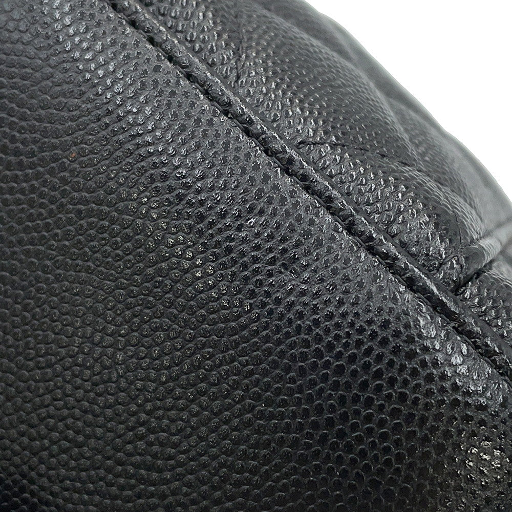 CHANEL Matelasse Vanity Bag Pearl BlackAP2161 Caviar Leather Size Mini