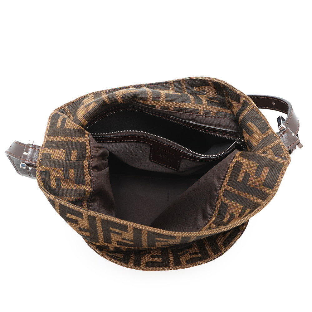 FENDI Zucca One Shoulder Bag Brown26727 Canvas Leather