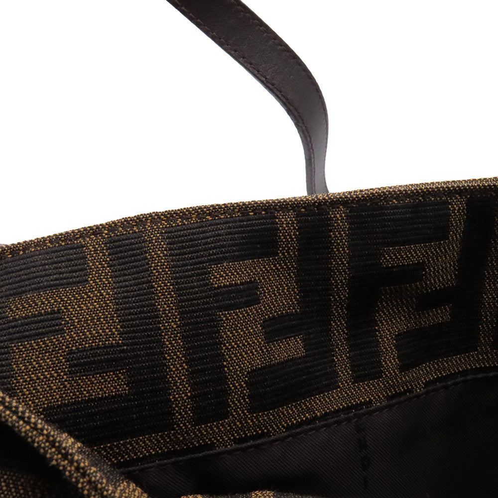FENDI Zucca One Shoulder Bag Brown26727 Canvas Leather