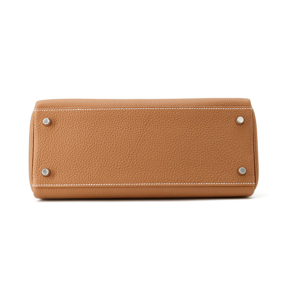 HERMES Kelly Retourne Gold Togo Leather Size 28