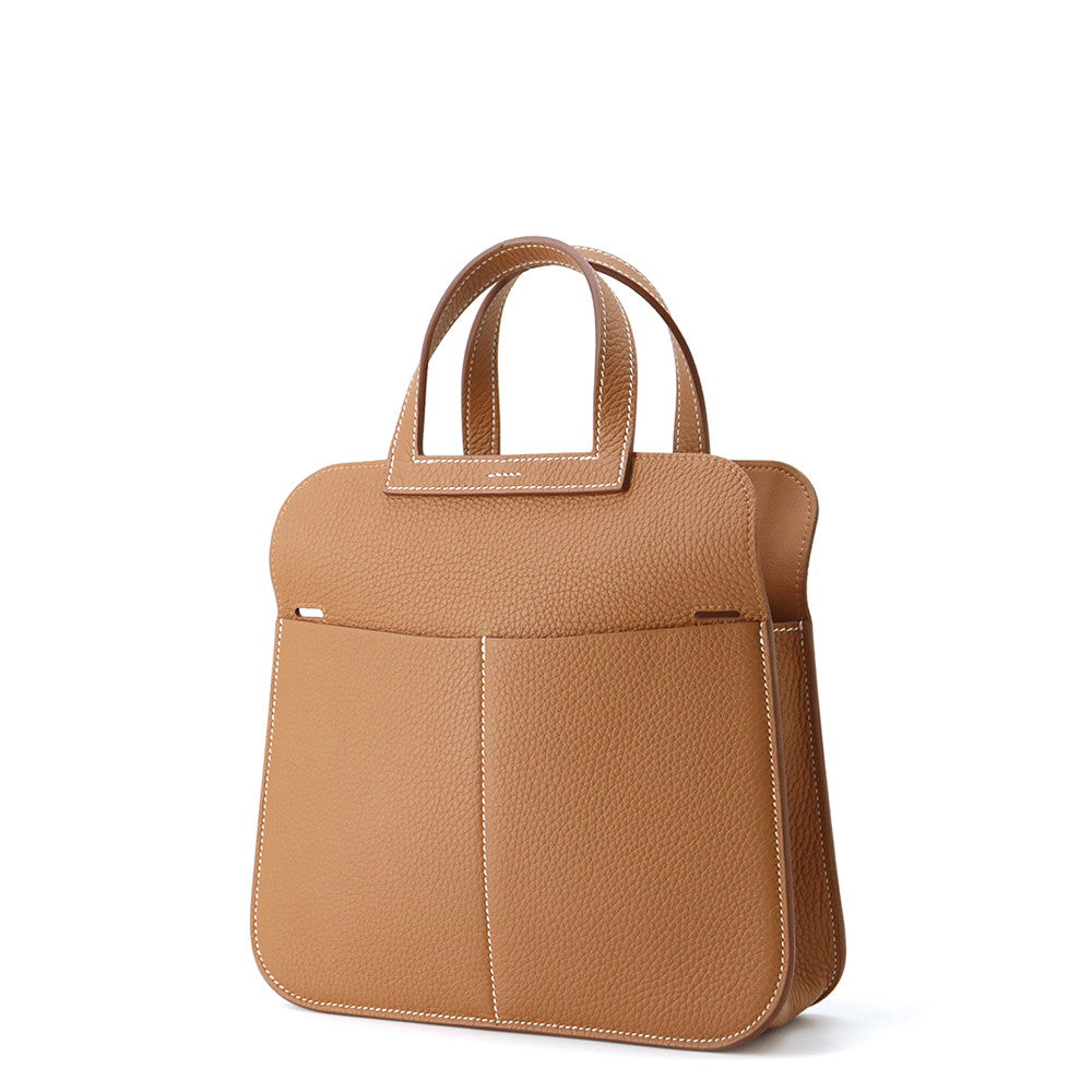 HERMES Halzan Gold Taurillon Clemence Size 25