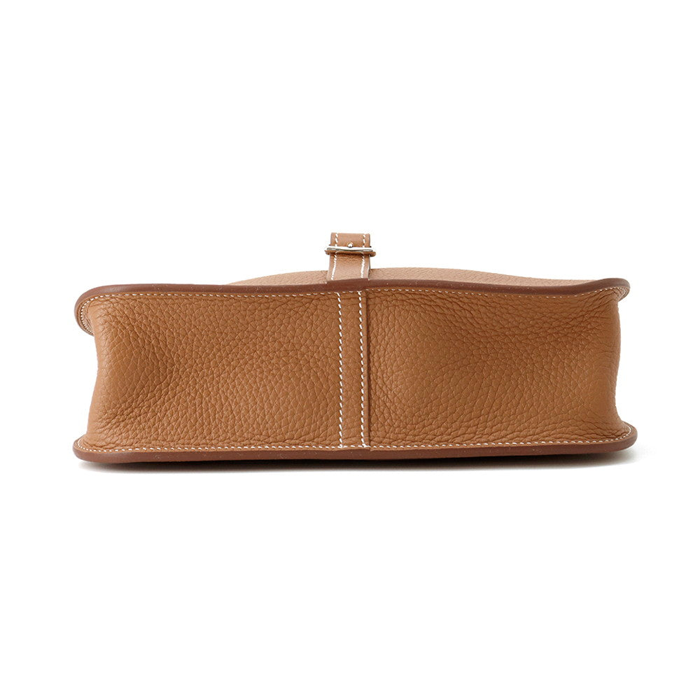 HERMES Halzan Gold Taurillon Clemence Size 25