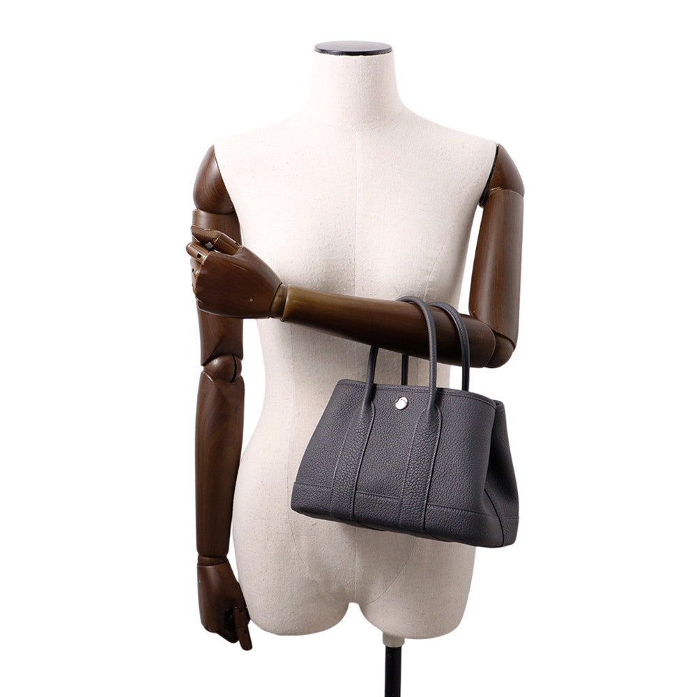 HERMES Neo Garden Ardoise Negonda Leather Size 23