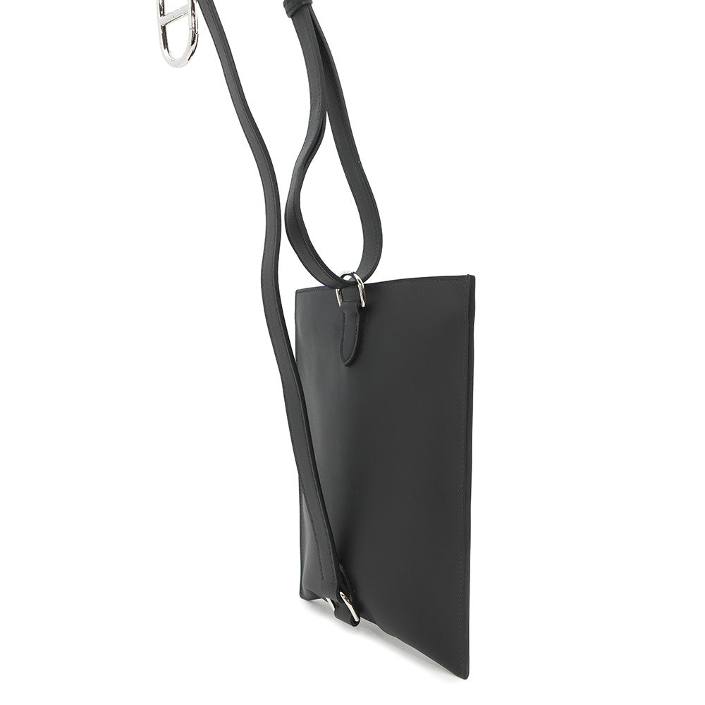 HERMES Potential Plus Black Swift Leather