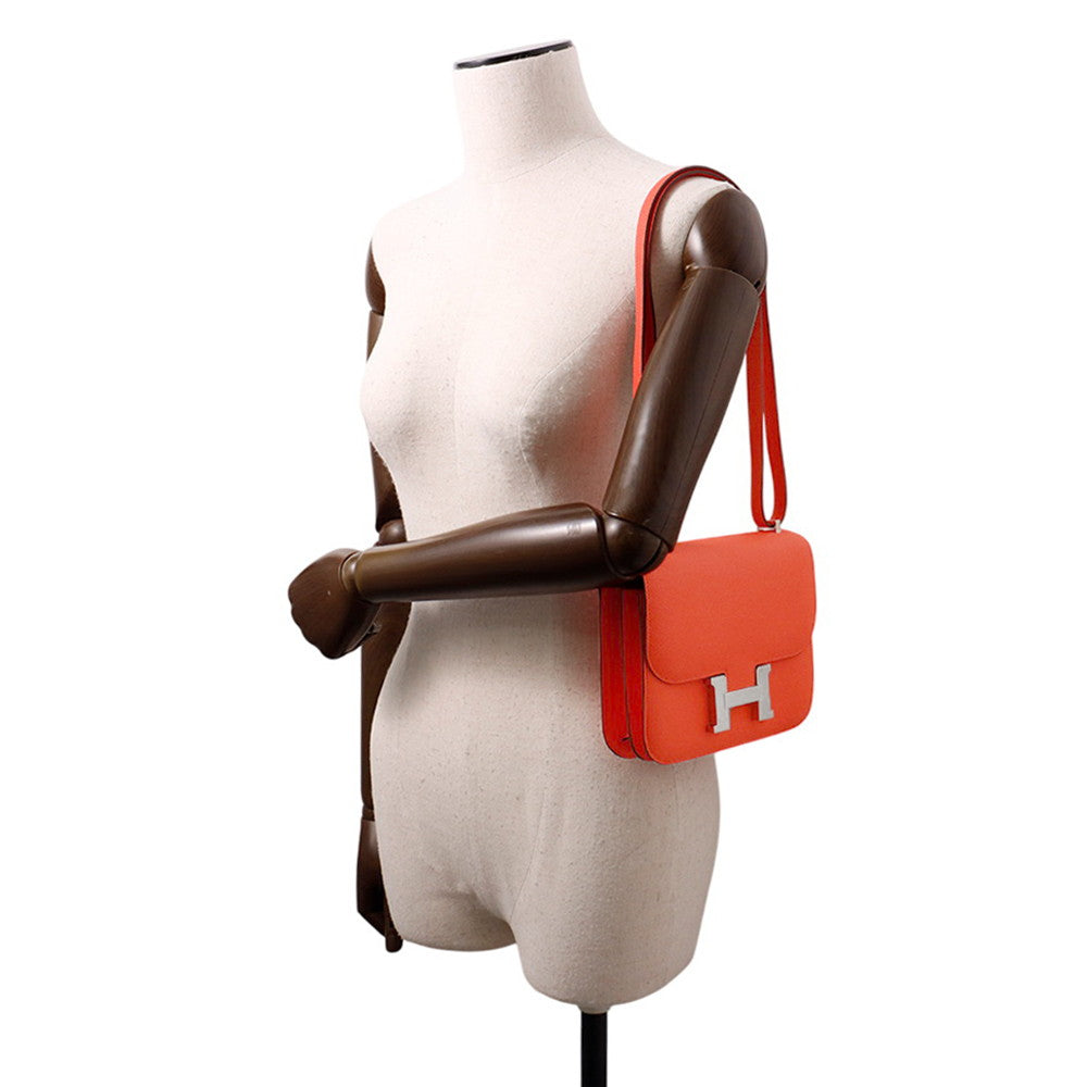 HERMES Constance3Miroir Orange Field Epsom Size Mini