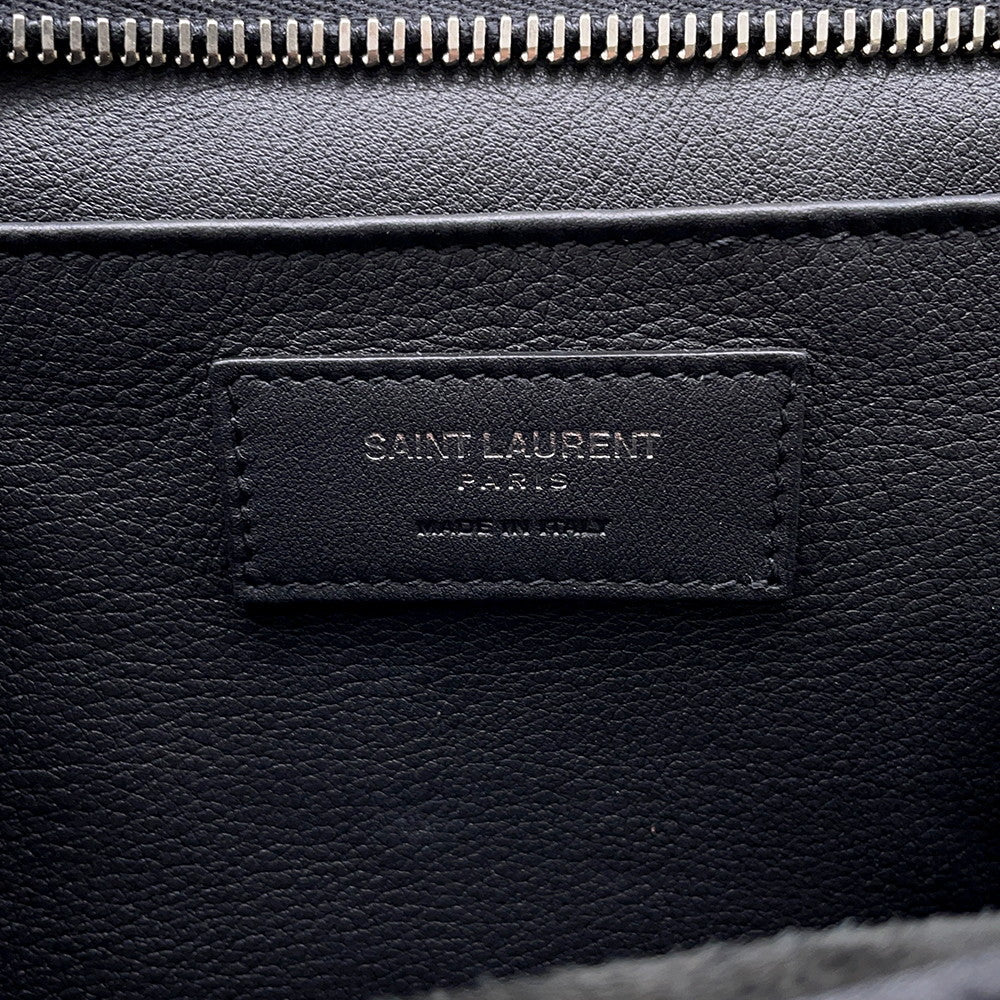 SAINT LAURENT PARIS Baby Downtown Cabas 2WAY Handbag Black436834 Leather