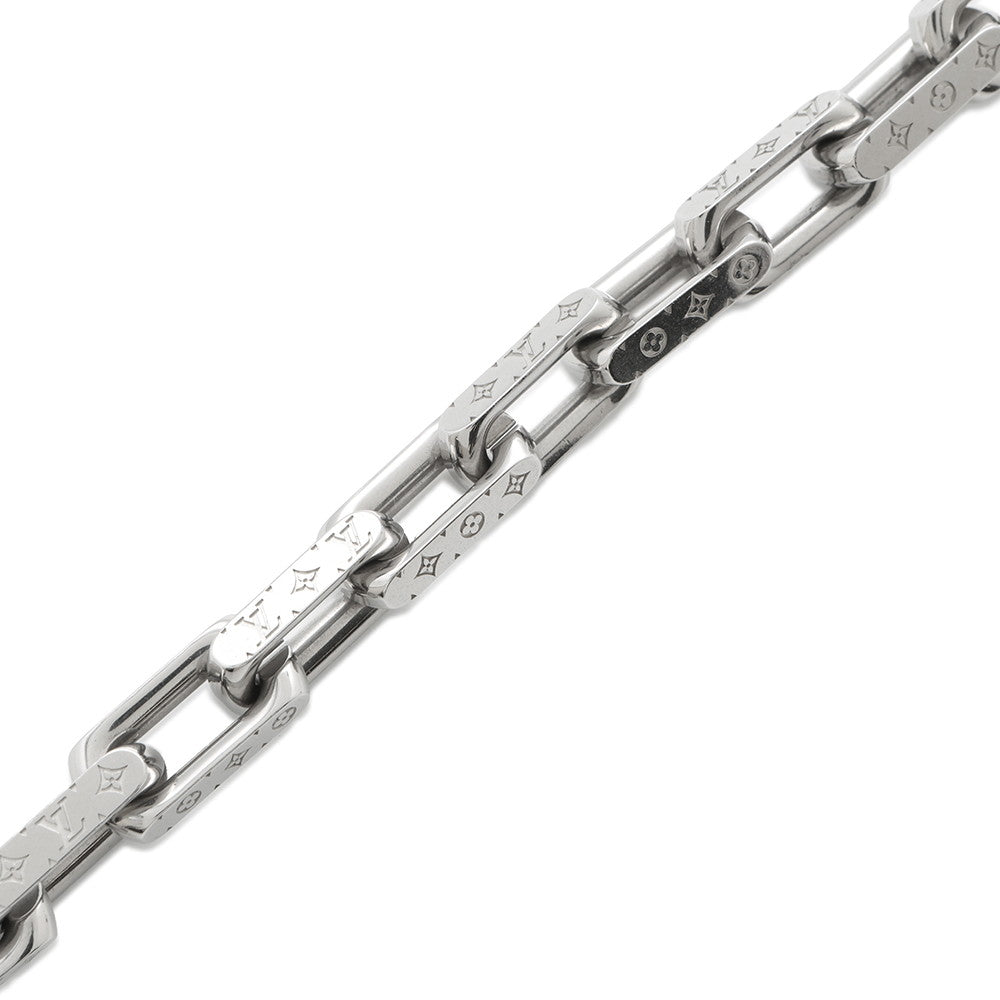 LOUIS VUITTON Necklace Chain Monogram SilverM00307 Metal