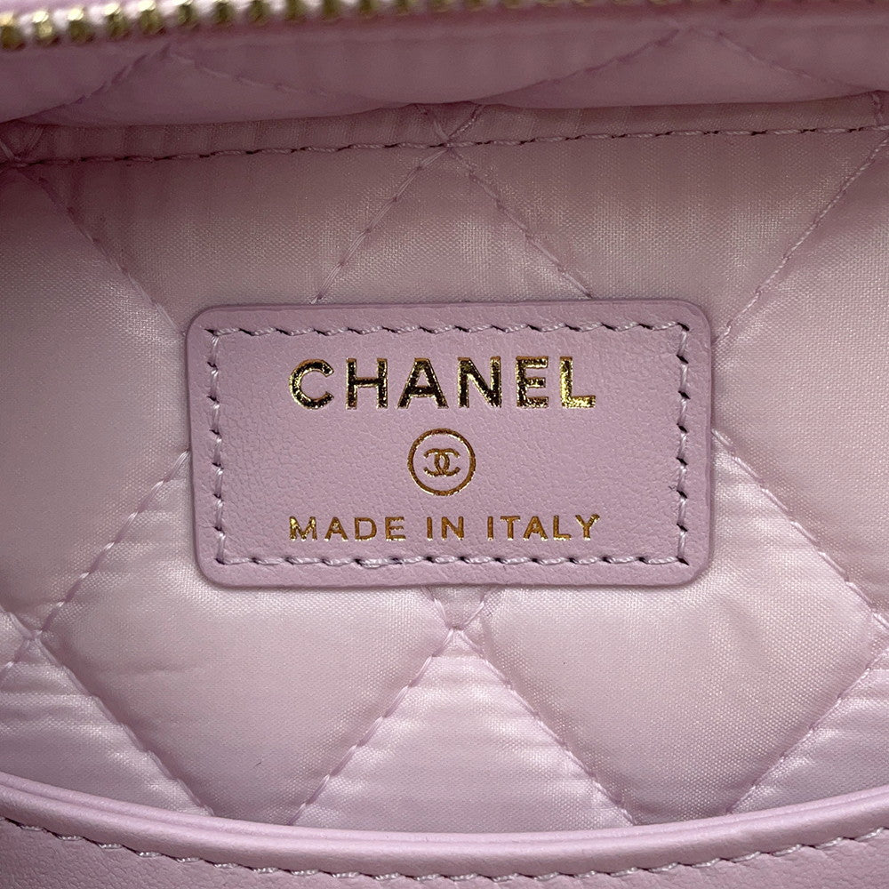 CHANEL Matelasse vanity bag Light PurpleAP2573 Caviar Leather