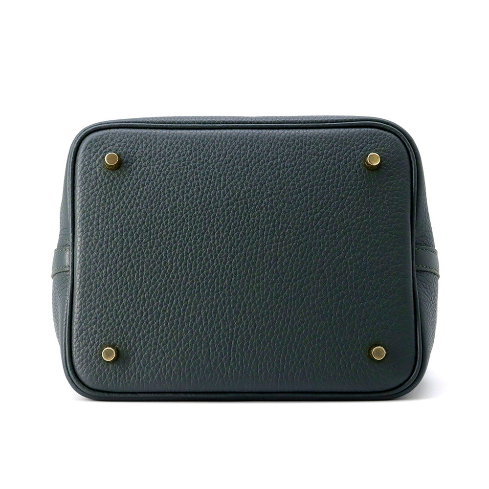 HERMES Picotin Lock Vert Mangrove Taurillon Clemence Size MM