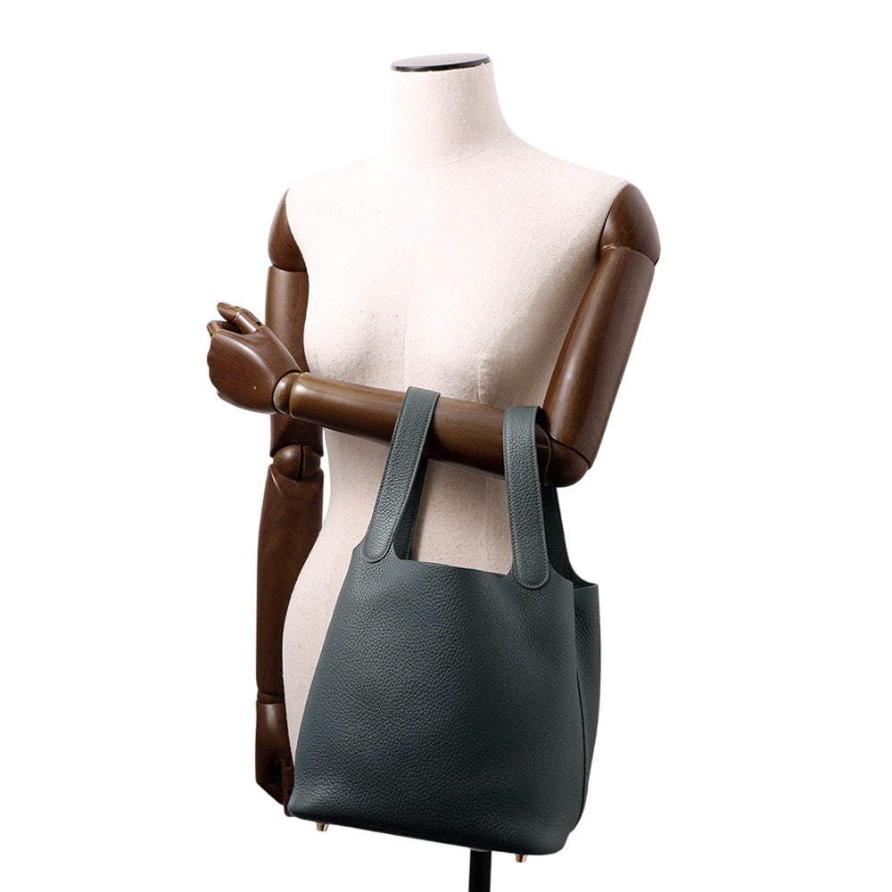 HERMES Picotin Lock Vert Mangrove Taurillon Clemence Size MM
