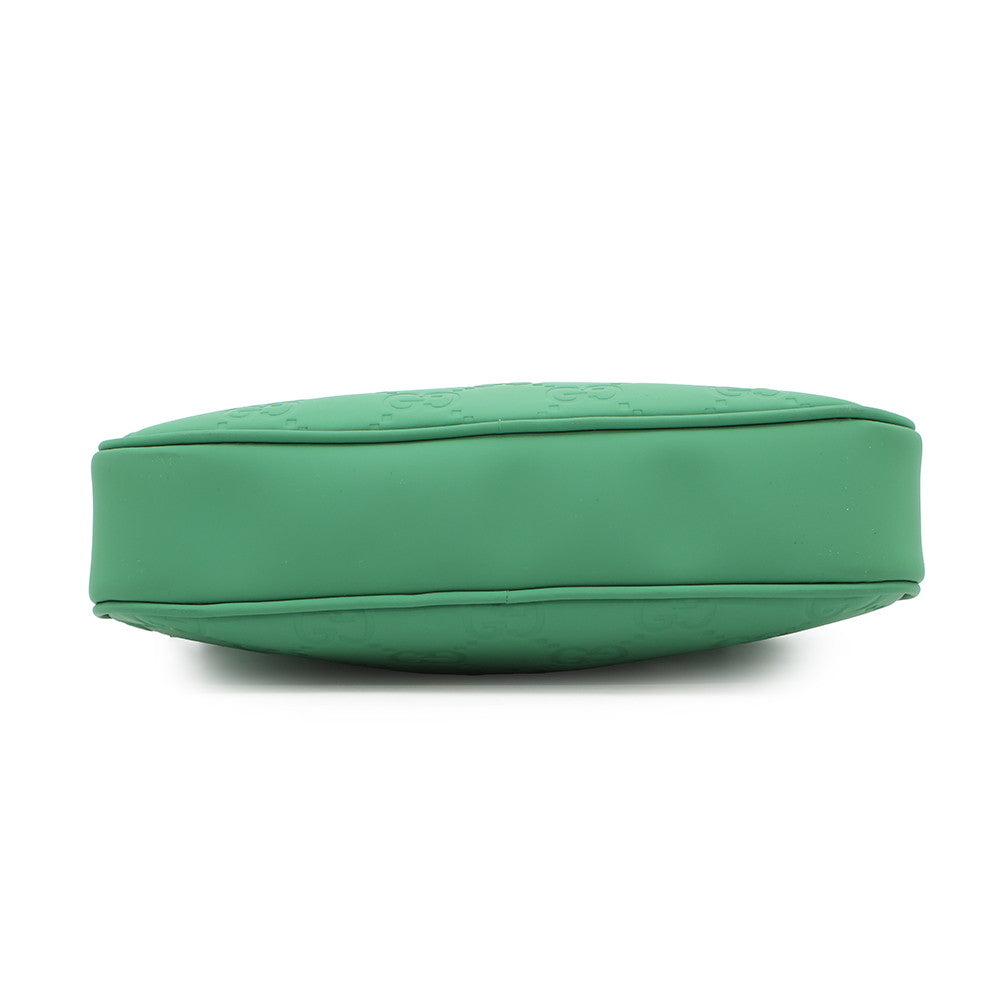 GUCCI GGIcon Shoulder Bag Green771293 GG rubber effect leather Size Small