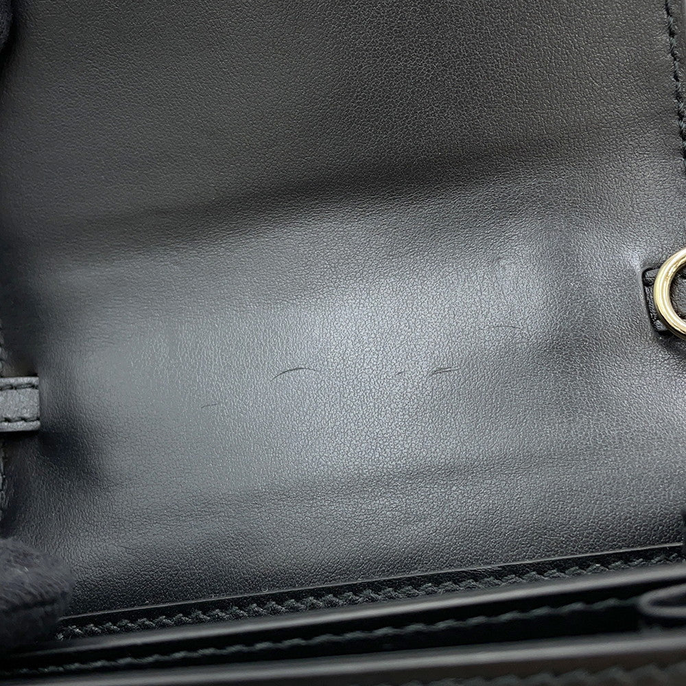 GUCCI GGMatelasse Mini Shoulder Bag Black723777 Leather