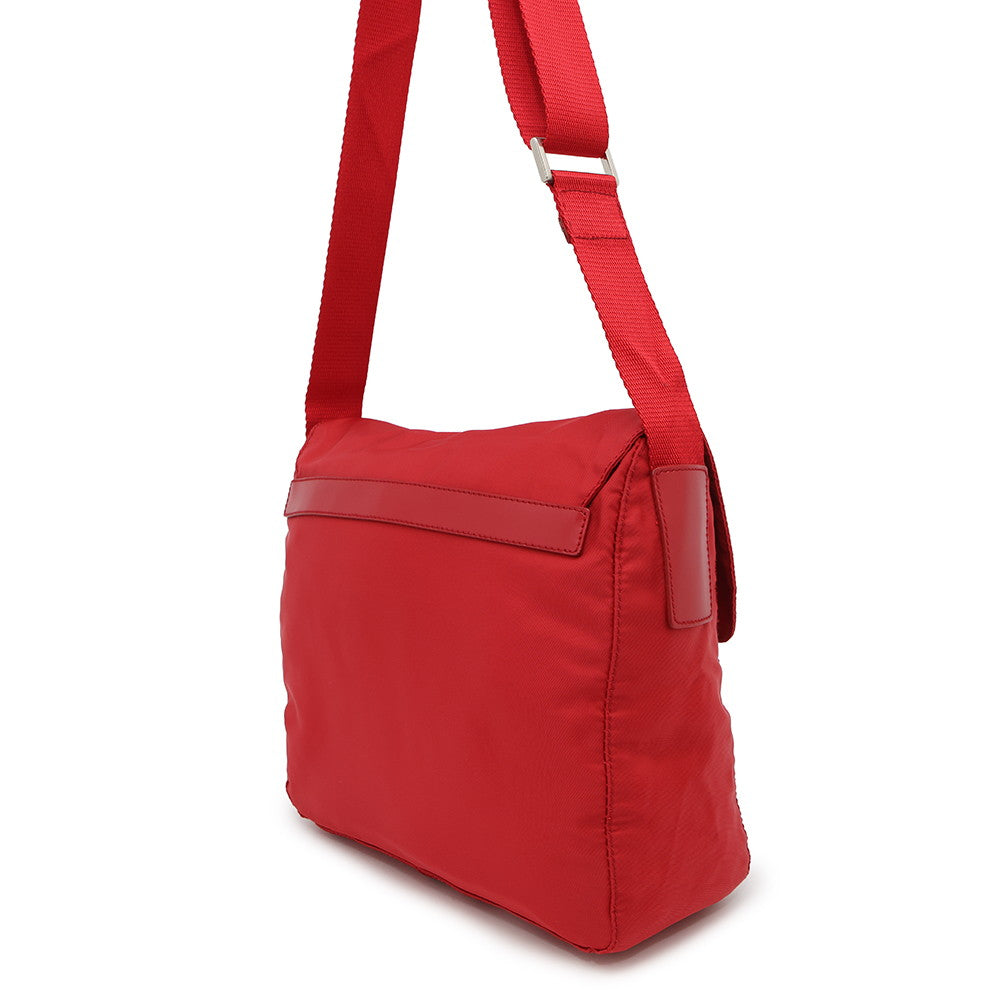 PRADA Shoulder Bag RedB8994 Nylon