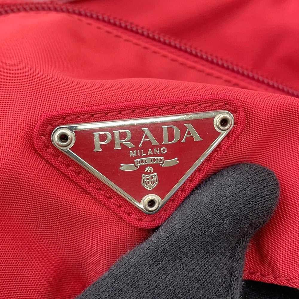 PRADA Shoulder Bag RedB8994 Nylon