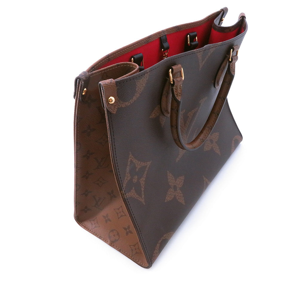LOUIS VUITTON Onthego RedM45321 Monogram Monogram Reverse Canvas Monogram Giant Size MM