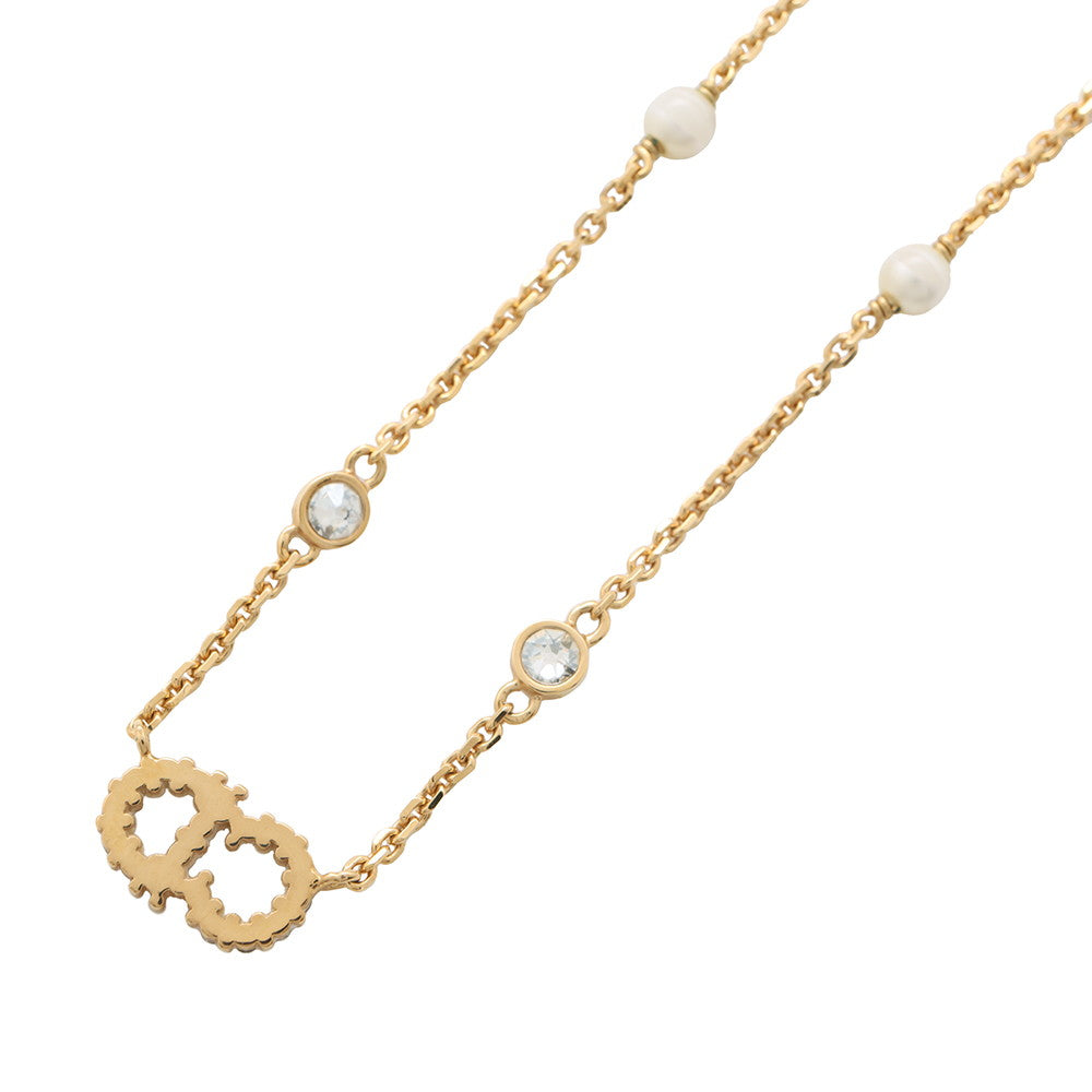 Dior Clair D Lune Clair D Lune Necklace GoldN1033CDLCY_D301 Metal Rhinestone Faux Pearl