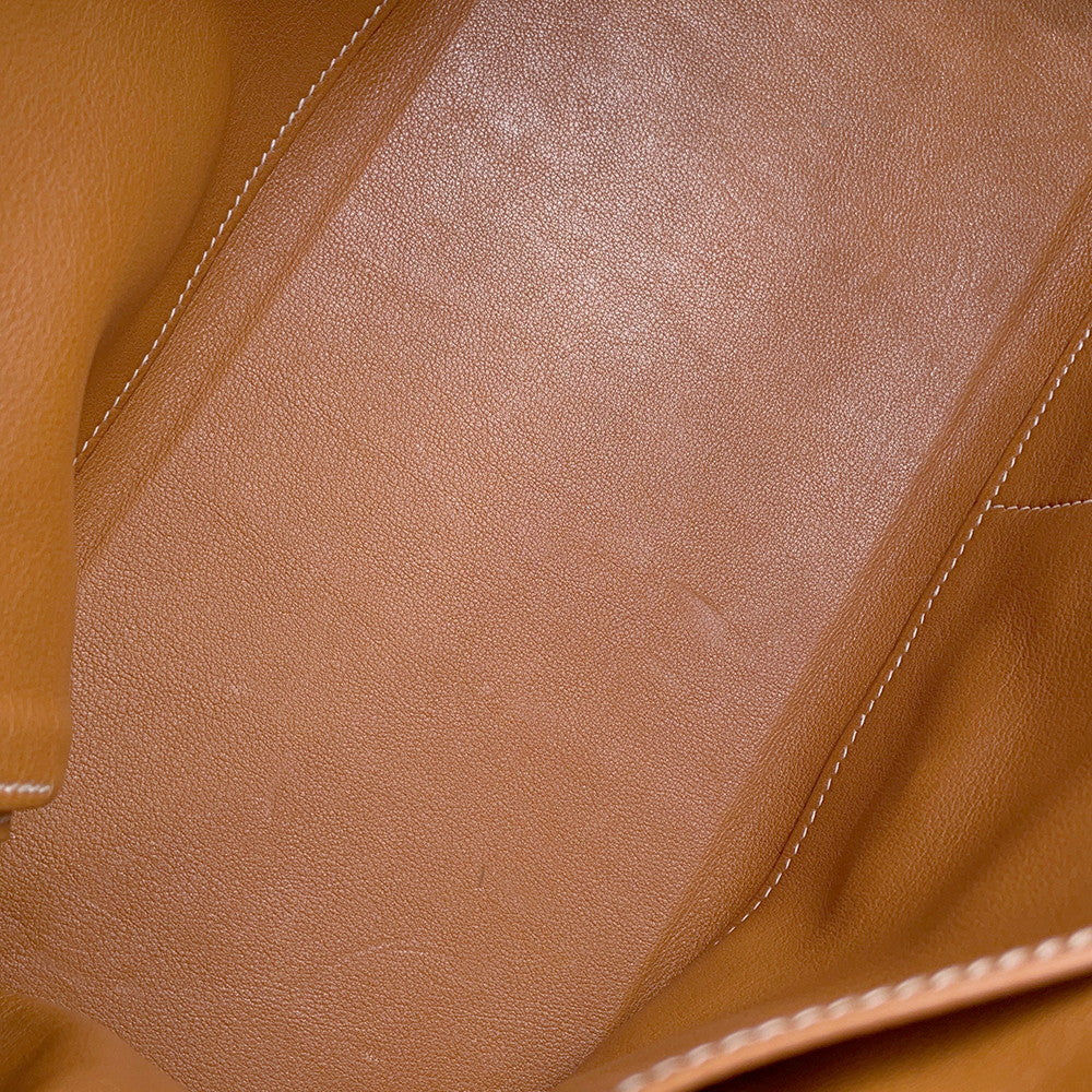 HERMES Kelly Retourne Gold Swift Leather Size 35