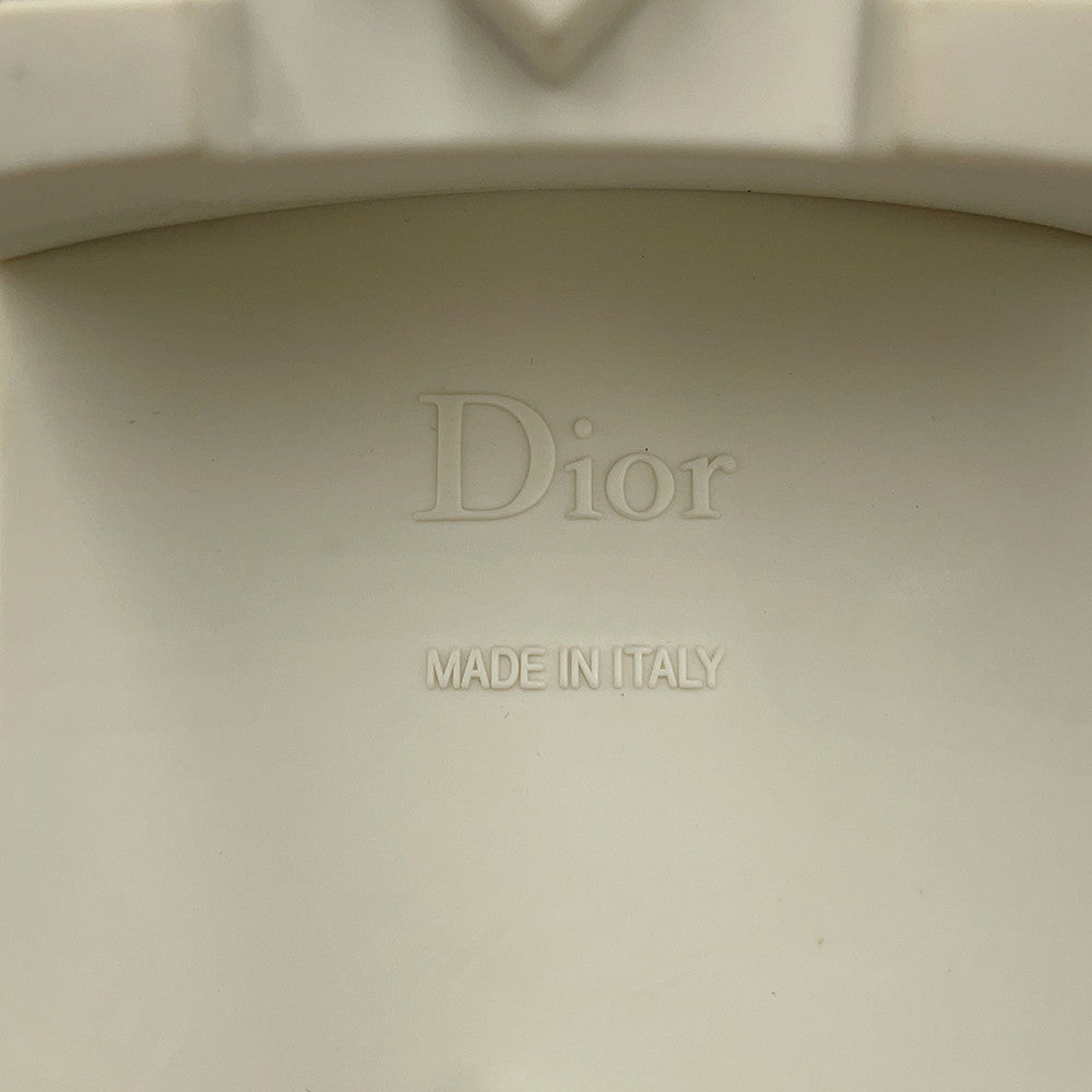 Dior D-LEADER Cannage Mid-Length Boots IvoryKDI733CQC Calf Leather Size 38