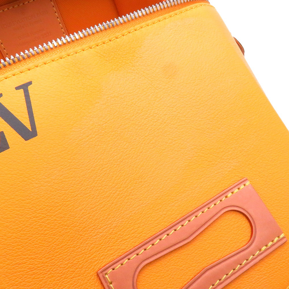 LOUIS VUITTON Vertical Box Trunk SaffronYellowM59666 CowhideLeather