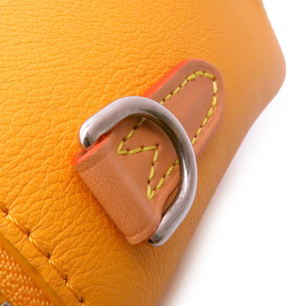 LOUIS VUITTON Vertical Box Trunk SaffronYellowM59666 CowhideLeather