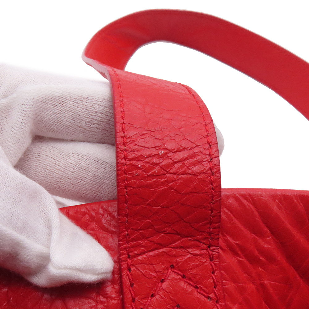 BALENCIAGA Supermarket Shopper Red508454 Leather