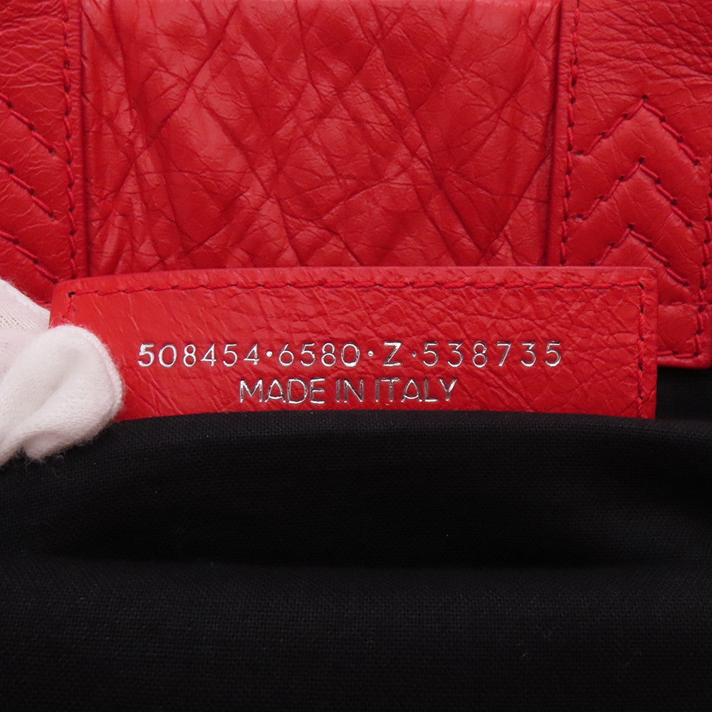 BALENCIAGA Supermarket Shopper Red508454 Leather