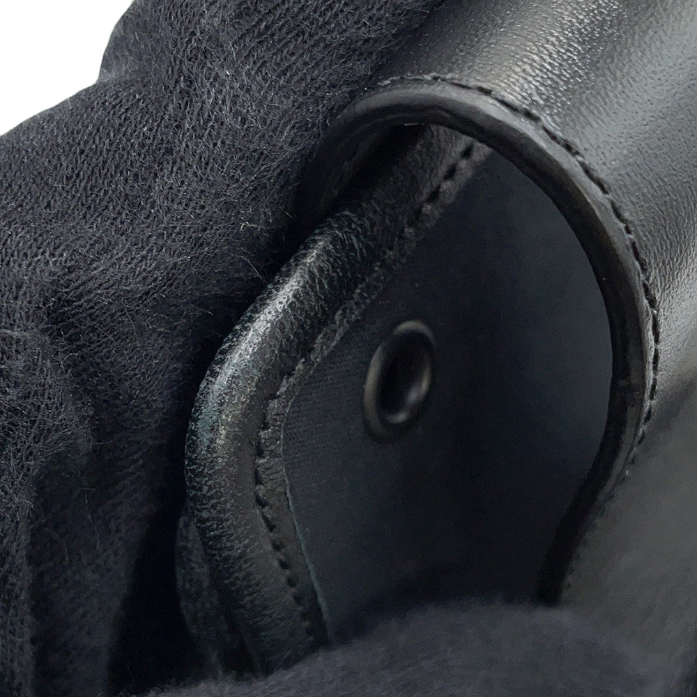 Dior DIORANGER long boots Black Canvas Leather Size 38