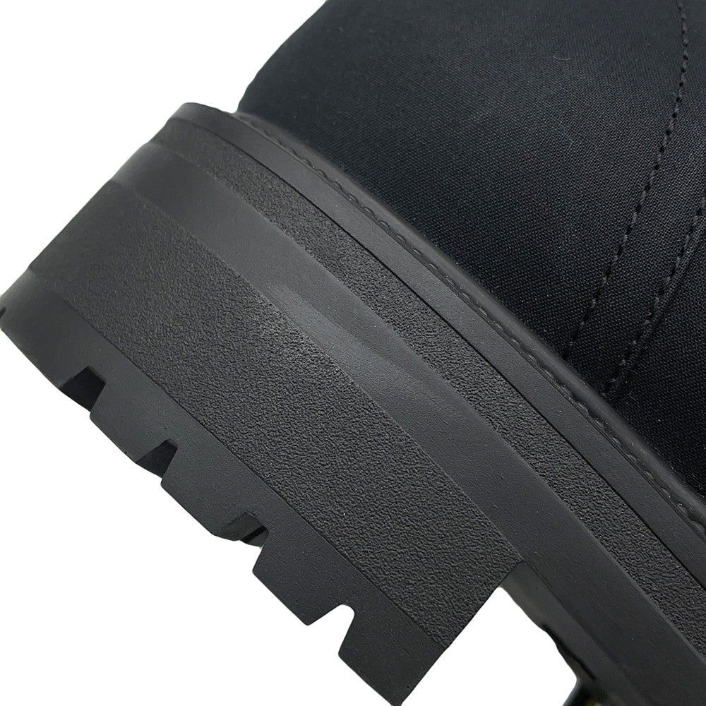 Dior DIORANGER long boots Black Canvas Leather Size 38