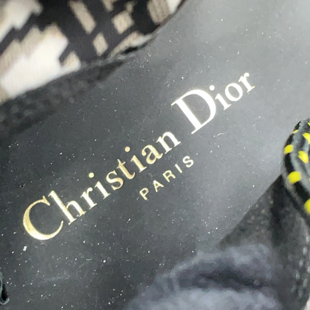 Dior DIORANGER long boots Black Canvas Leather Size 38