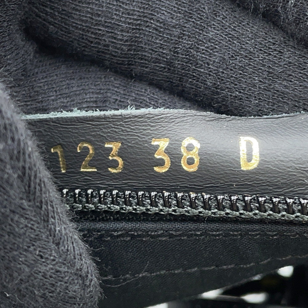 Dior DIORANGER long boots Black Canvas Leather Size 38