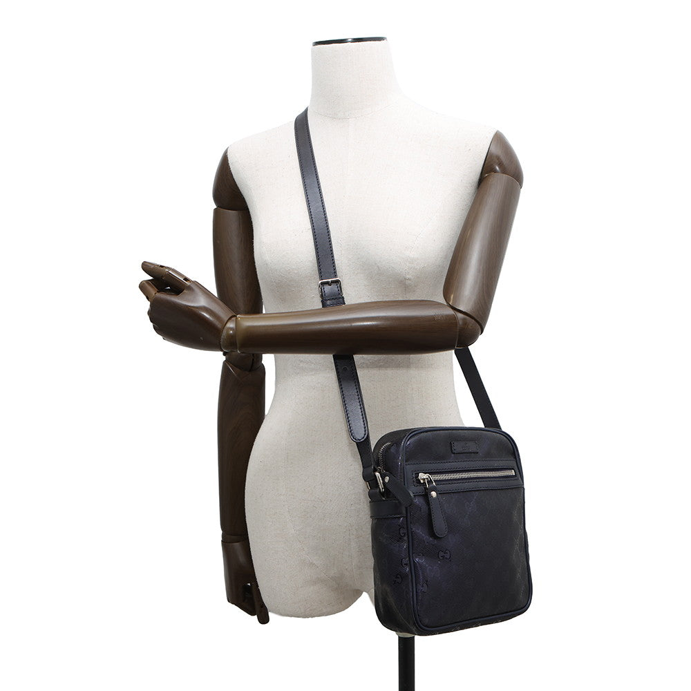 GUCCI GG Imprime Shoulder Blue233268 GG Imprime Leather