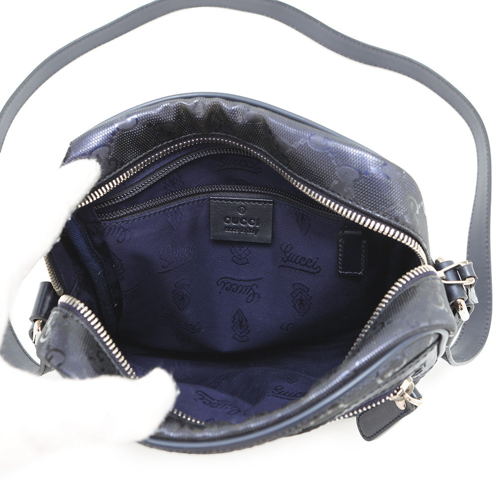 GUCCI GG Imprime Shoulder Blue233268 GG Imprime Leather