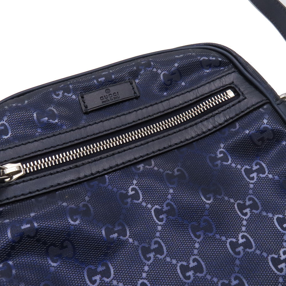 GUCCI GG Imprime Shoulder Blue233268 GG Imprime Leather