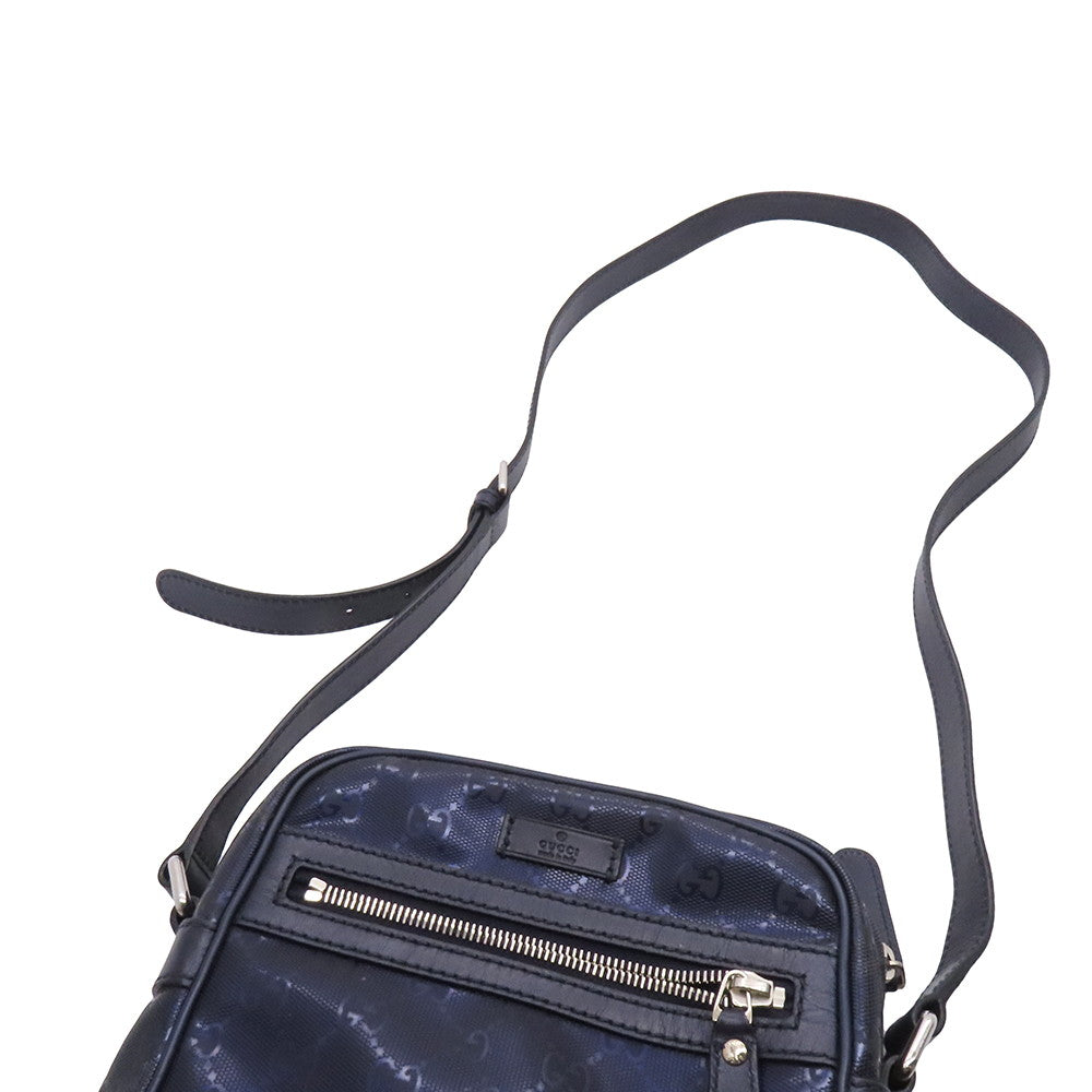 GUCCI GG Imprime Shoulder Blue233268 GG Imprime Leather