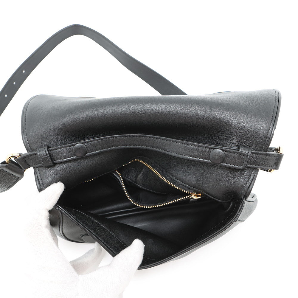 GUCCI Blondie 2WAY Shoulder Black699268 Leather Size Small