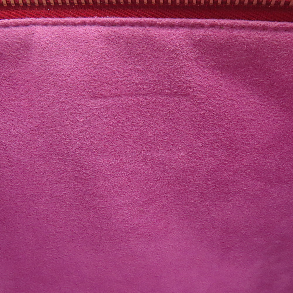 GUCCI BOSCO Clutch Bag Beige/Pink/Red506280 GG Supreme Suede Leather