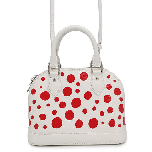 LOUIS VUITTON Alma LVxYK Blanc/RougeM21712 Epi Leather Infinity Dot Size BB