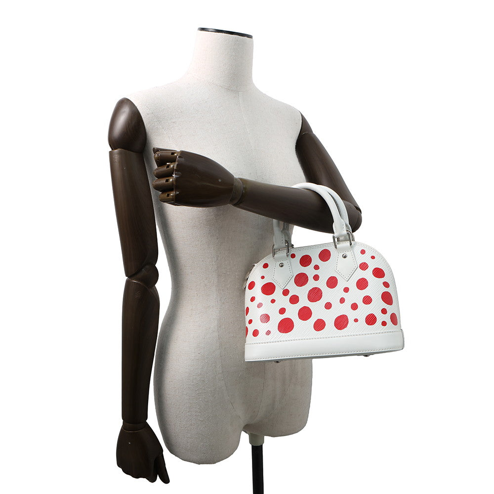 LOUIS VUITTON Alma LVxYK Blanc/RougeM21712 Epi Leather Infinity Dot Size BB