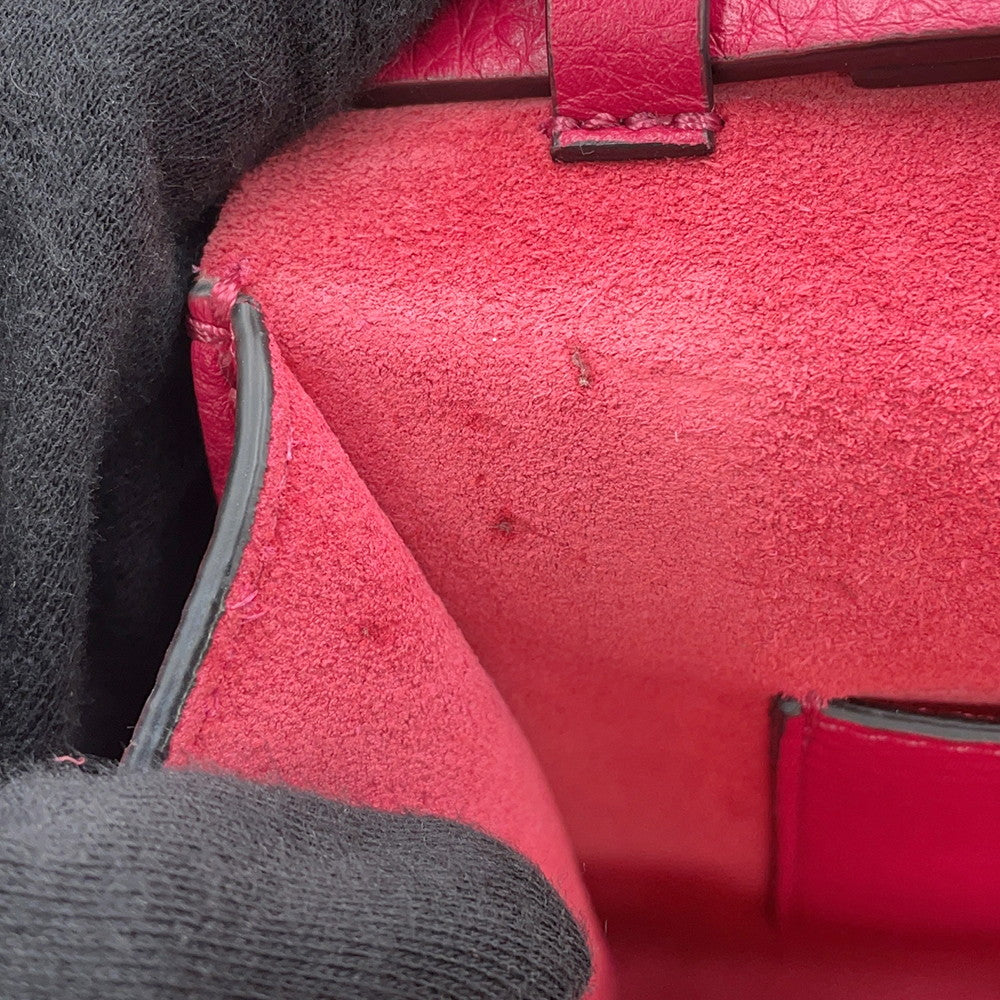 Valentino Garavani RockStudded Shoulder Bag Pink Leather