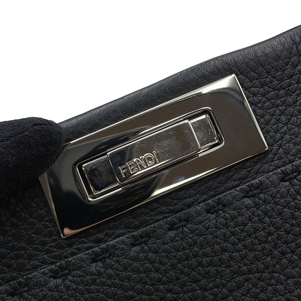 FENDI Selleria Peekaboo Black8BN290 Leather Size regular
