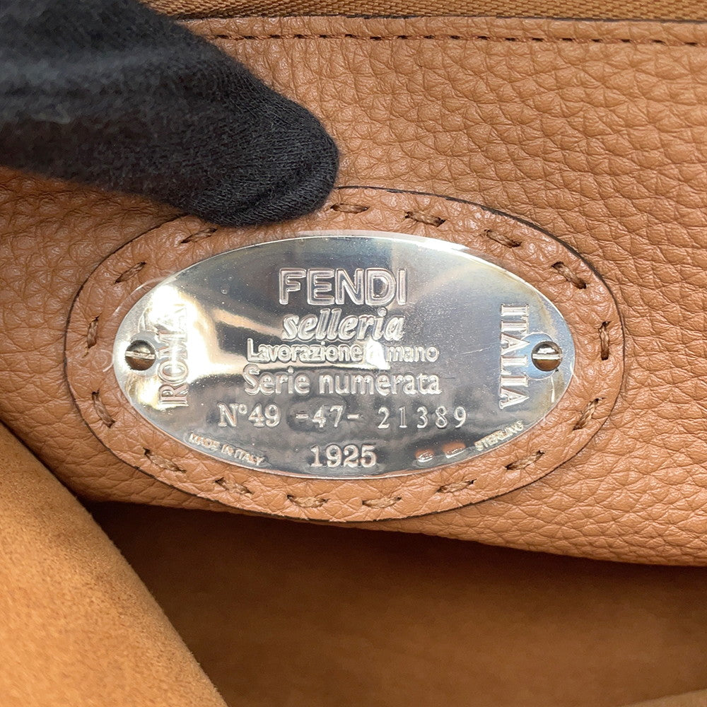 FENDI Selleria Peekaboo Black8BN290 Leather Size regular